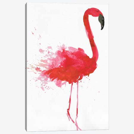 Flamingo Portrait II Canvas Print #AWI357} by Aimee Wilson Canvas Print
