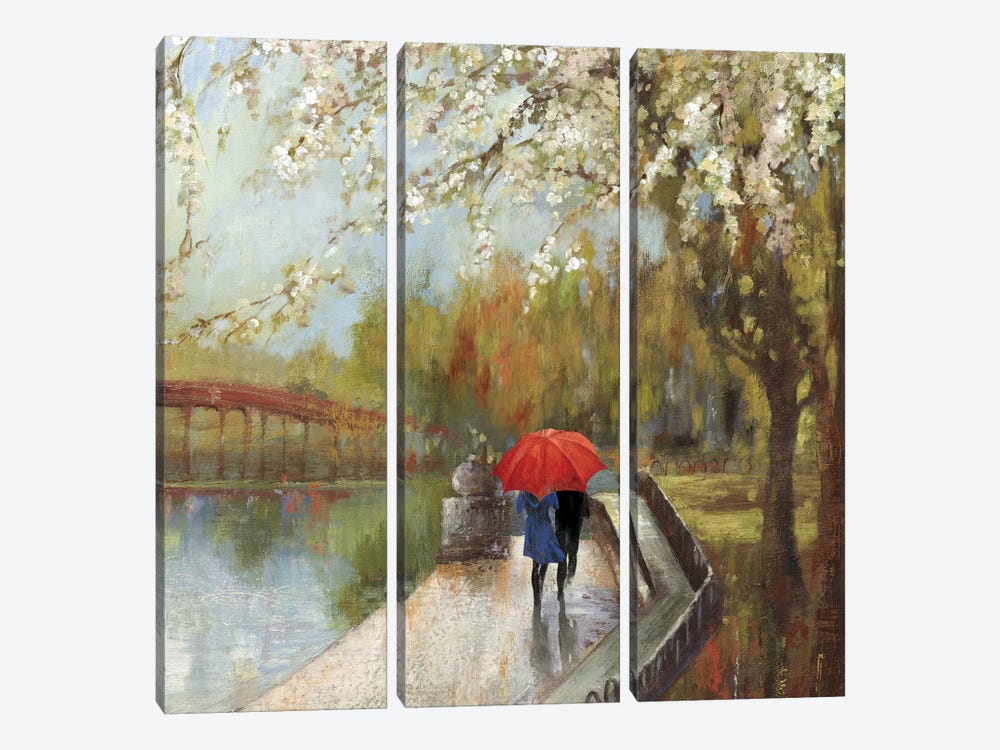A Walk In The Park, Square by Aimee Wilson 3-piece Canvas Print