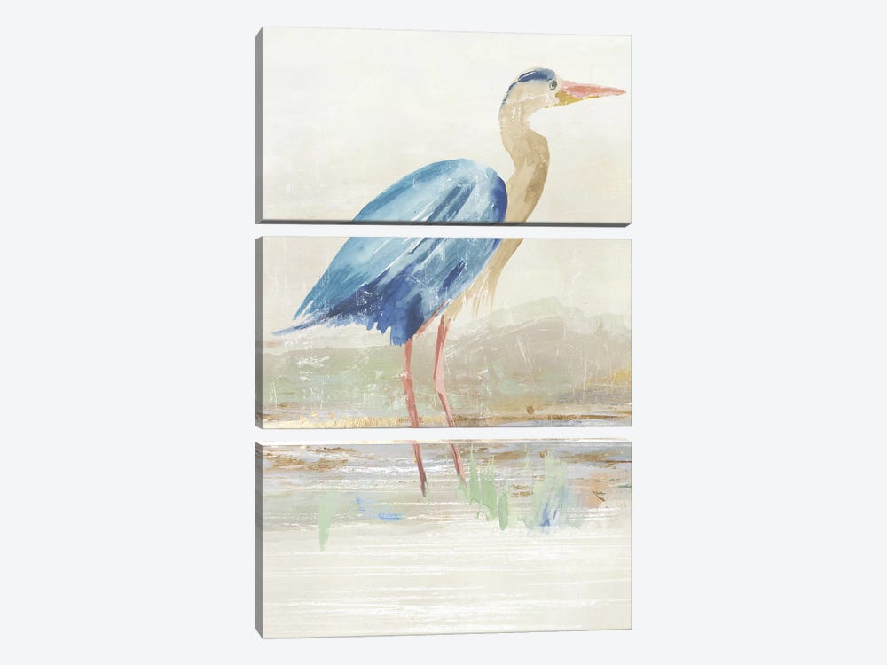Heron in Lake  by Aimee Wilson 3-piece Canvas Print