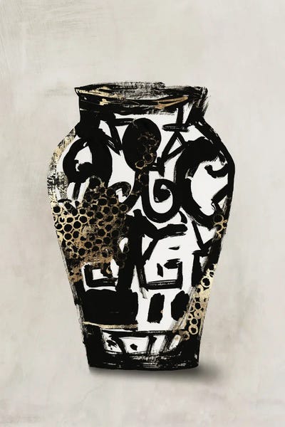 Pottery Still Life: Golden Vase I by Aimee Wilson