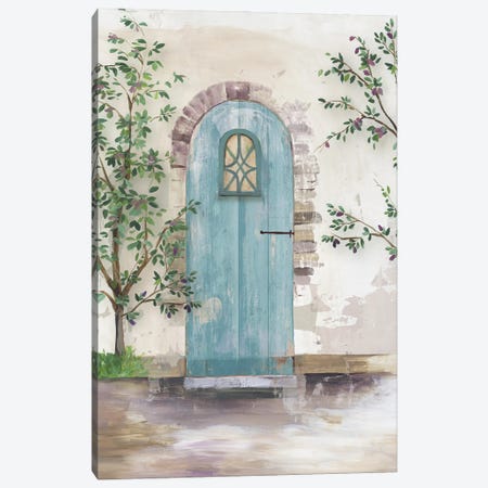 Arch Door With Olive Tree Canvas Print #AWI495} by Aimee Wilson Canvas Art