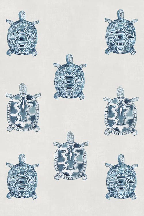 Indigo Turtles by Aimee Wilson wall art