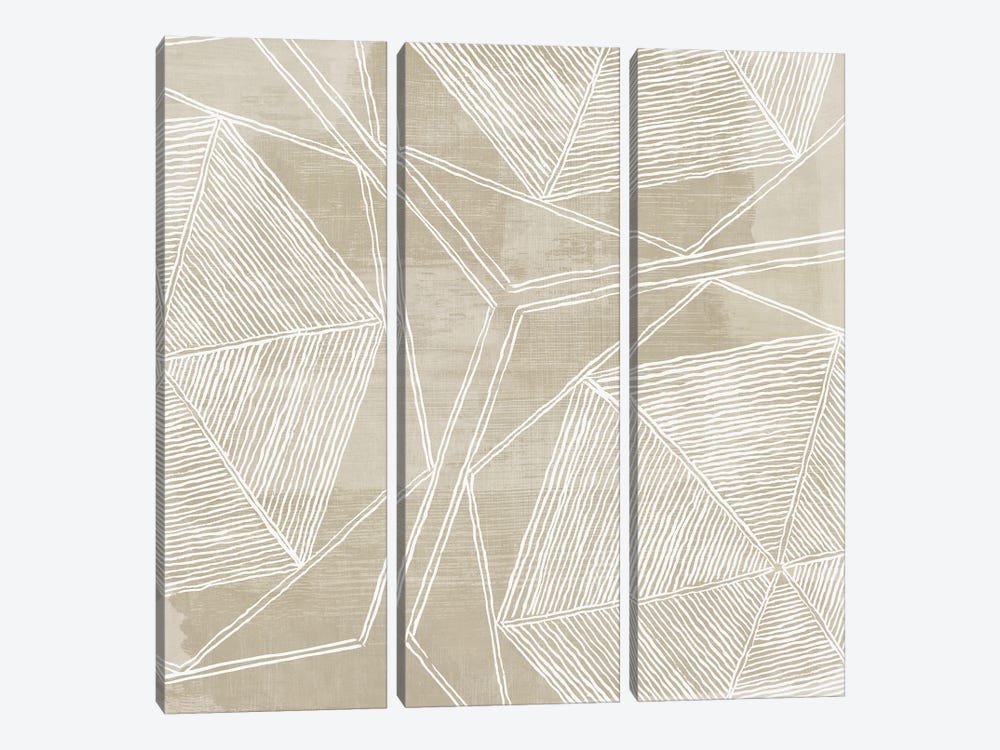 Woven Linen I by Aimee Wilson 3-piece Canvas Art Print
