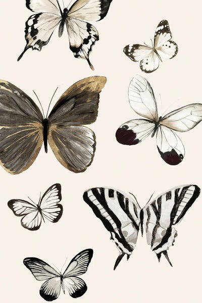 Butterflies Fly II by Aimee Wilson multi panel art