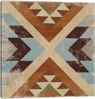 Navajo Tile I Canvas Art Print - Tribal Patterns