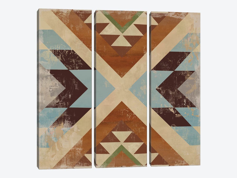Navajo Tile I by Aimee Wilson 3-piece Canvas Art Print