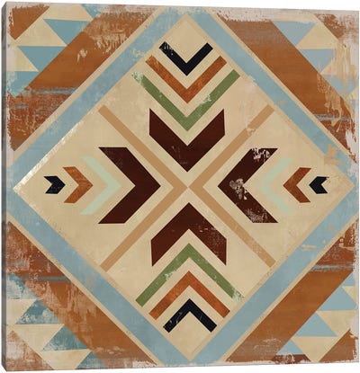 Navajo Tile II Canvas Art Print - Tribal Patterns