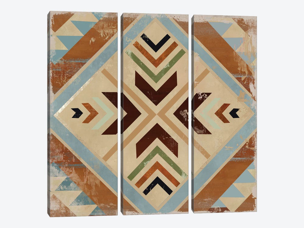 Navajo Tile II by Aimee Wilson 3-piece Canvas Artwork