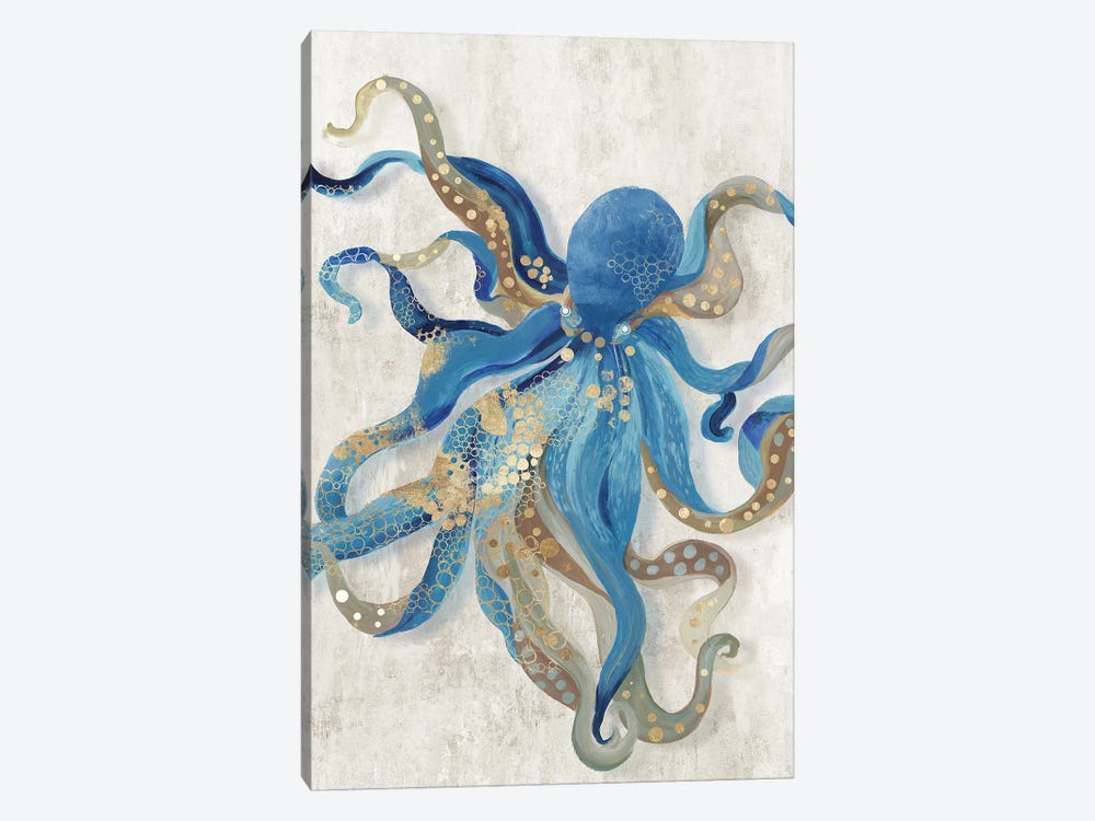 Blue Octopus by Aimee Wilson 1-piece Canvas Wall Art