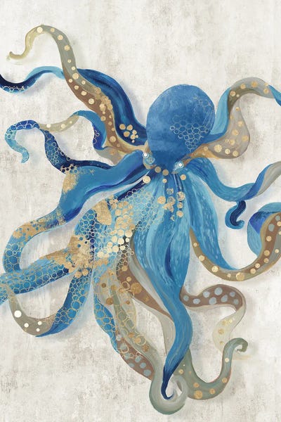 Nautical Décor: Blue Octopus by Aimee Wilson