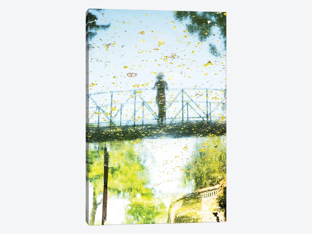 Girl On Bridge by Andrew Lever 1-piece Canvas Art Print