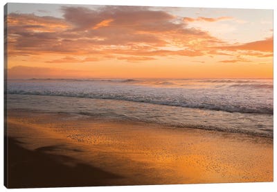 Sunset Waves Canvas Art Print - Andrew Lever