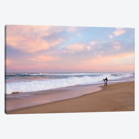 Dusk Surf Canvas Print #AWL131} by Andrew Lever Canvas Artwork