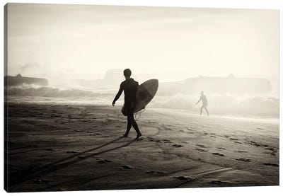 Surfer Silhouette II Canvas Art Print - Andrew Lever