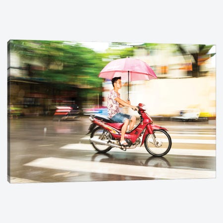 Keeping Dry Canvas Print #AWL145} by Andrew Lever Canvas Wall Art
