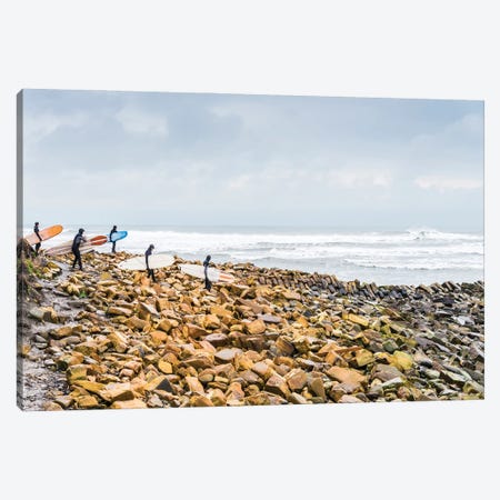 Jurassic Surfing Canvas Print #AWL148} by Andrew Lever Canvas Art Print