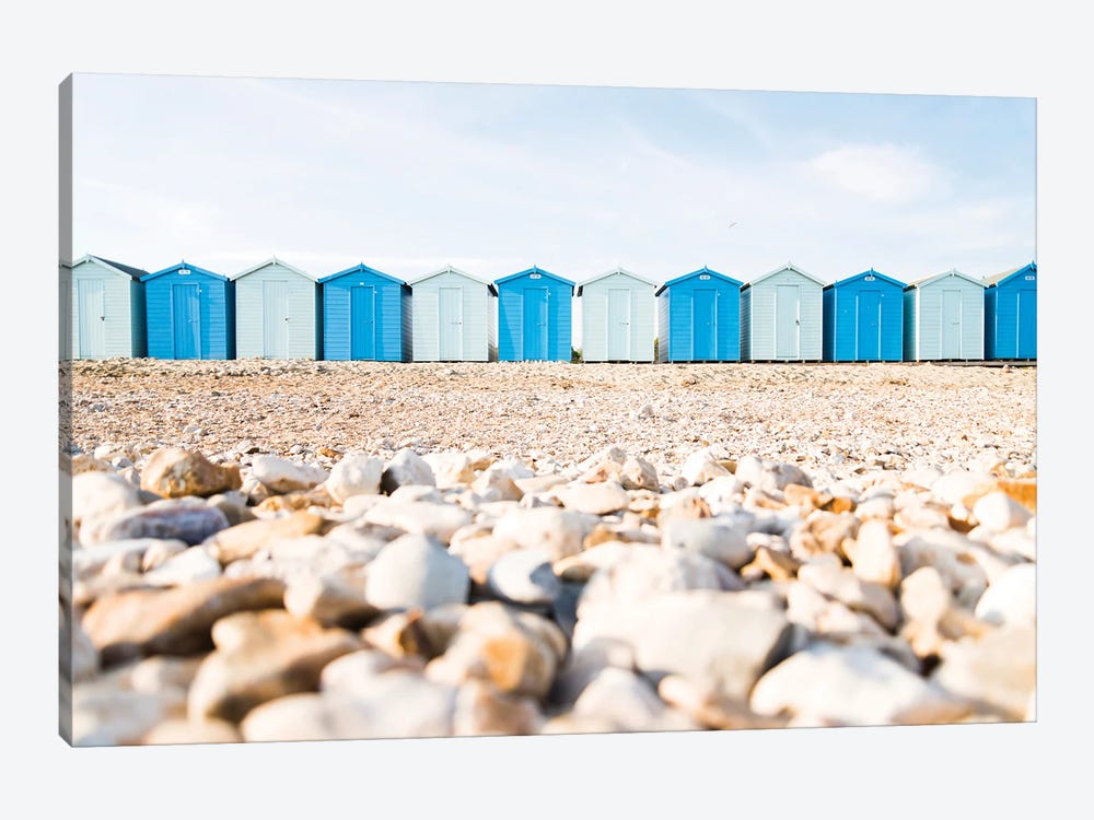 Beach Huts by Andrew Lever 1-piece Canvas Print