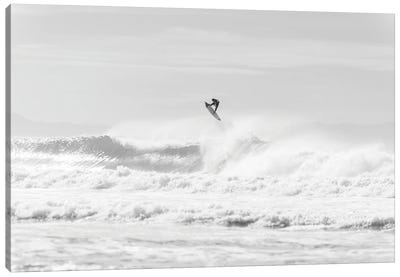 Jumping Surfer Canvas Art Print - Action Shot Photography