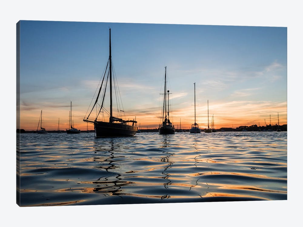 Sunset Sailing by Andrew Lever 1-piece Canvas Art