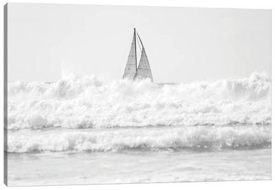 Sailing The Surf Canvas Art Print - Andrew Lever