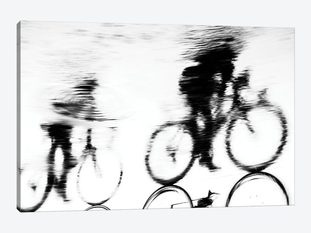 Cycling Silhouette by Andrew Lever 1-piece Art Print