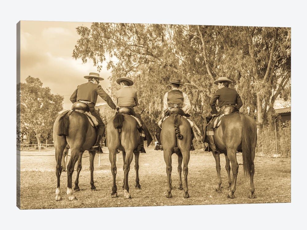 Spanish Cowboys by Andrew Lever 1-piece Canvas Print