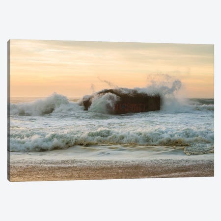 Sea Bunker Canvas Print #AWL83} by Andrew Lever Art Print
