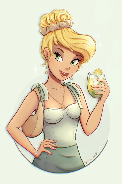 Tinkerbell With Lemon Mint Ice Tea