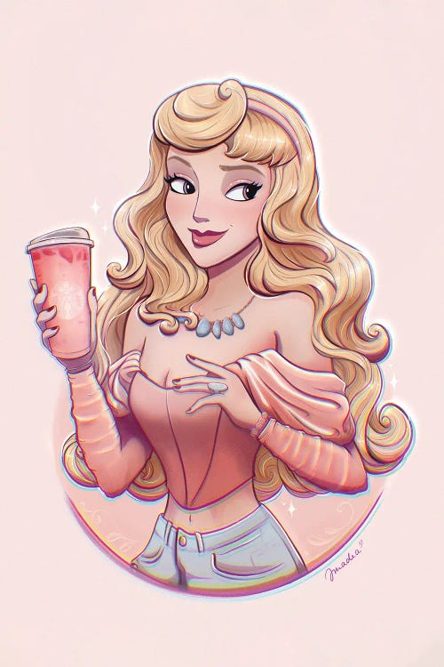 Aurora With Starbucks Pink Drink