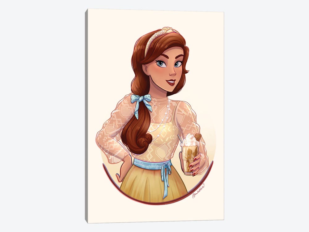 Anastasia With Cookie Butter Frappuccino by Amadeadraws 1-piece Art Print