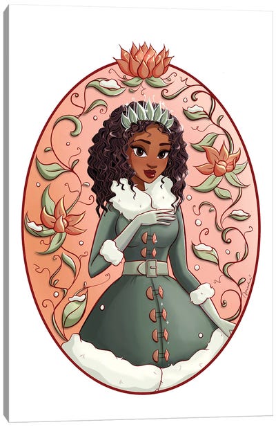 Holiday Tiana Canvas Art Print - Other Animated & Comic Strip Characters