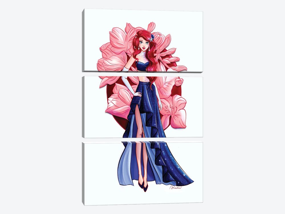 Gala Ariel by Amadeadraws 3-piece Canvas Print