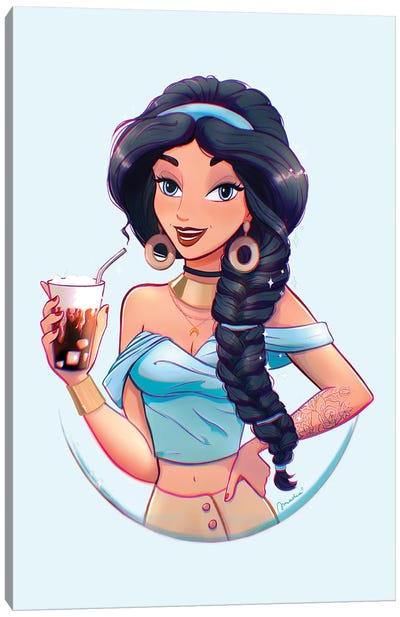 Jasmine With Vanilla Nitro Cold Brew Canvas Art Print - Princes & Princesses