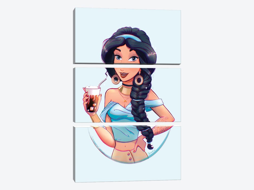 Jasmine With Vanilla Nitro Cold Brew by Amadeadraws 3-piece Art Print