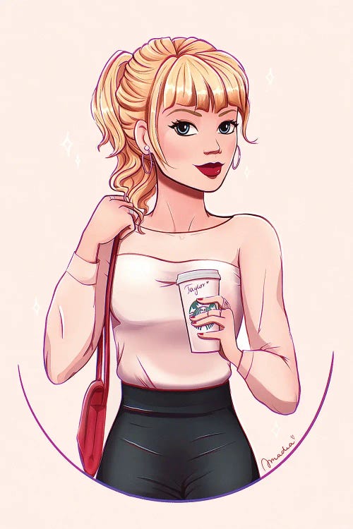 Taylor Swift With Vanilla Latte