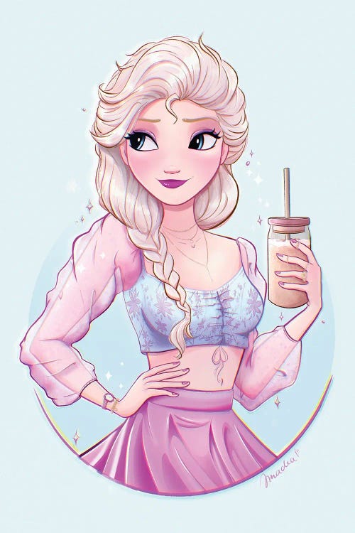 Elsa With Espresso Frappuccino