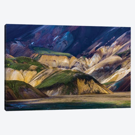 Landmannalaugar Mountains, Iceland Canvas Print #AWO19} by Art Wolfe Canvas Print