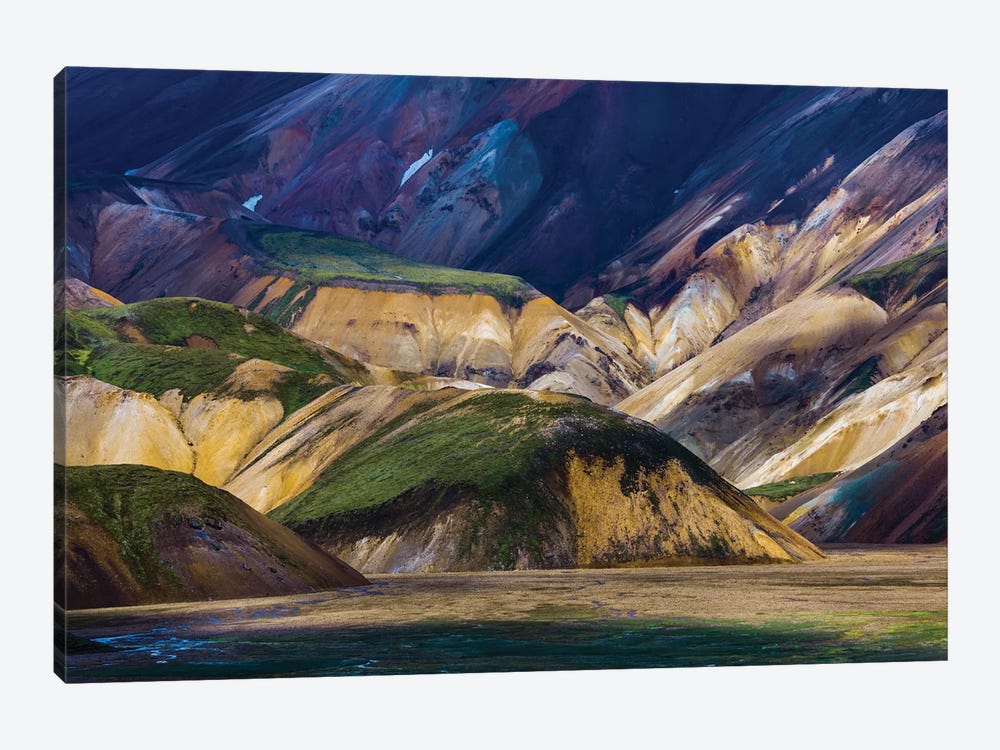 Landmannalaugar Mountains, Iceland by Art Wolfe 1-piece Canvas Artwork