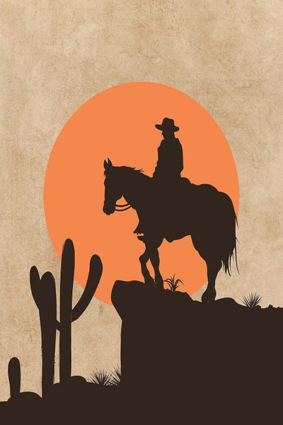 Arrow Wind Prints: Cowboy Sun by Arrow Wind Prints
