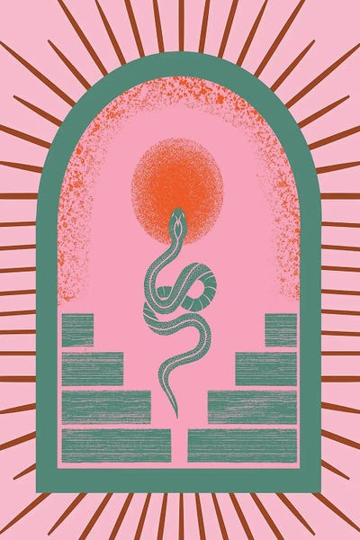 Electric Snake by Arrow Wind Prints framed canvas print