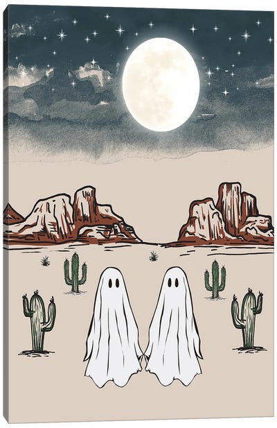 Love Ghosts Canvas Art Print - Ghost Art