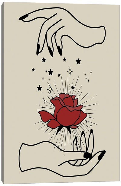 Magic Flower Canvas Art Print - Anti-Valentine's Day