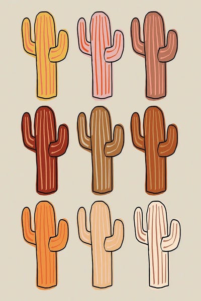Arrow Wind Prints: Multi-Cacti by Arrow Wind Prints