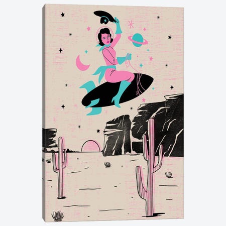 Space Cowgirl Canvas Print #AWP24} by Arrow Wind Prints Canvas Wall Art