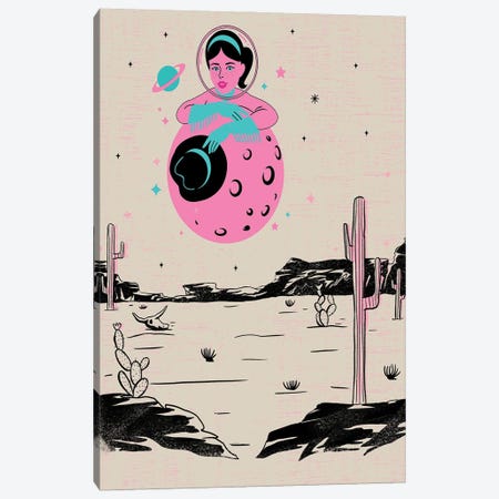 Space Cowgirl II Canvas Print #AWP25} by Arrow Wind Prints Canvas Art