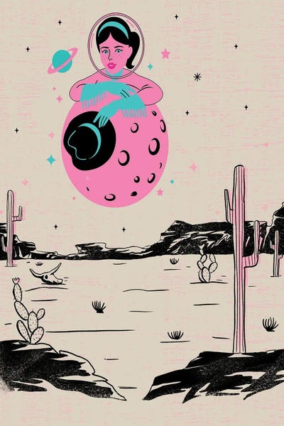 Arrow Wind Prints: Space Cowgirl II by Arrow Wind Prints