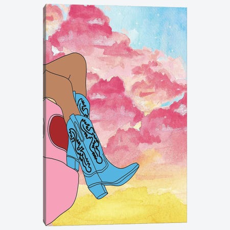 Sunset Boots Canvas Print #AWP26} by Arrow Wind Prints Canvas Wall Art