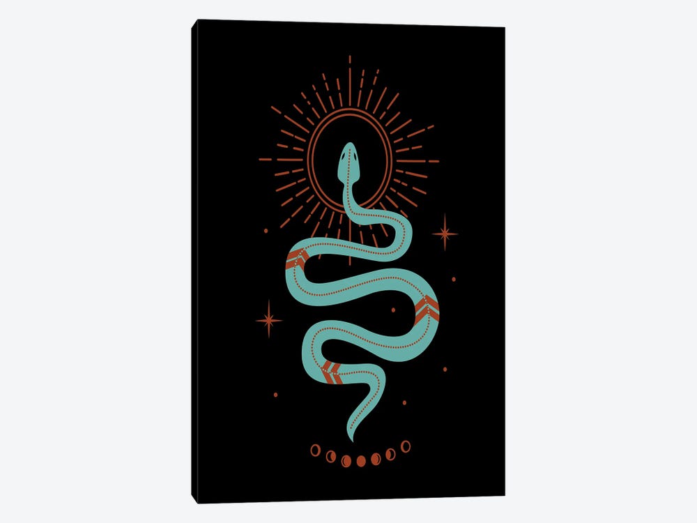 Turquoise Snake by Arrow Wind Prints 1-piece Art Print