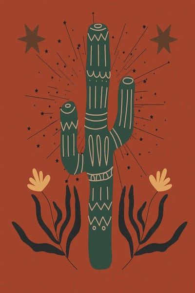 Arrow Wind Prints: Western Cactus by Arrow Wind Prints