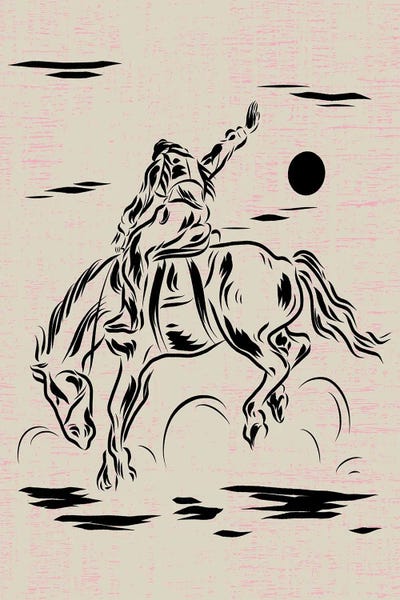 Arrow Wind Prints: Buckin Bronco by Arrow Wind Prints